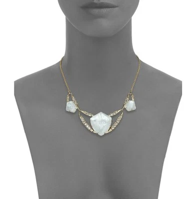 Collar geométrico Alexis Bittar Miss Havisham mosaico nácar y cristal Foto 1 de 3