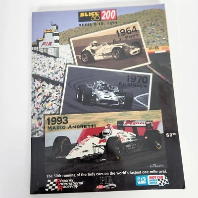 1994 Phoenix International Raceway Slick 50-200 Anniversary Book Mario Andretti - Image 1 of 4