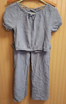 Conjunto de 2 piezas de top y pantalón de autoestima para niña conjunto azul talla XL-16 Foto 1 de 4