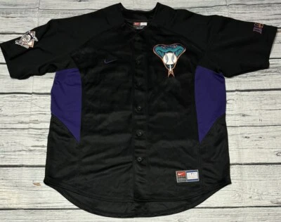 Camiseta deportiva gruesa grande vintage negra cosida Nike Team MLB Arizona Diamondbacks Foto 1 de 4