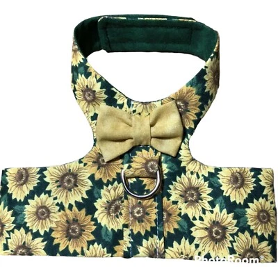 Chaleco arnés para perro hecho a mano girasol XXS 2536 Foto 1 de 2