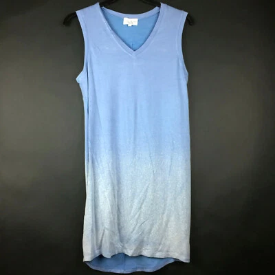 Camiseta sin mangas larga Feel The Piece para mujer XS (36 pulgadas busto) azul aspecto desvanecido cuello en V Foto 1 de 4