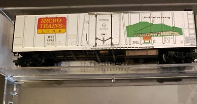 N-SCALE RARE SPECIAL RUN 50' REEFER "MICRO TRAIN LINES 3rd  1993" MAGNA-MATIC  - Image 1 of 4