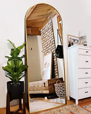 Floor Mirror, Full Length Mirror with Stand, Arched Wall Mirror, Mirror Full Len
