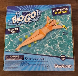 Bestway H2O Go Beach Bed Lounge Swimming Pool Float Blue/Green - Picture 1 of 2