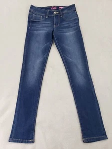 YMI Kids Girls Skinny Straight Leg Jeans Blue Denim Adjustable Waist 24W 25L - Picture 1 of 9