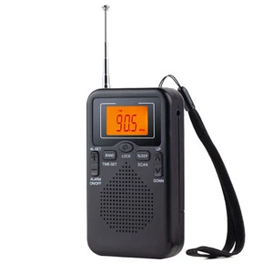 Batería portátil portátil Portable Operada AM FM Radio LCD Equipo - Imagen 1 de 11