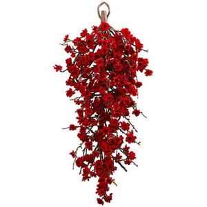 28” Plum Blossom Teardrop faux Swag Realistic Natural Decor - Picture 1 of 3