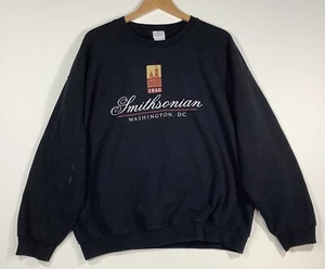 Vintage Smithsonian Institute Washington D.C. Black Souvenir Sweatshirt Size XL - Picture 1 of 7