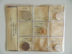 Monete Lira Lire italiane Miniserie da Divisionale Anni 1971 1972 1975 1977 1978 - Imagen 1 de 6