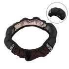Car Steering Wheel Cover Protector Glove Universal Black + Red Pu Leather AU HOT