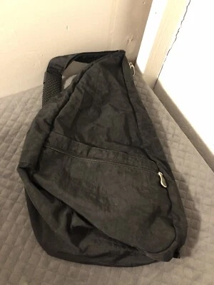 AmeriBag Clásico Saludable Espalda Bolso Bandolera Nylon Cartera Negro Foto 1 de 4