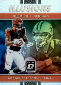 B2451- 2017 Donruss Optic Illusions #15 Joe Mixon Adrian Peterson - NM-MT - Picture 1 of 2
