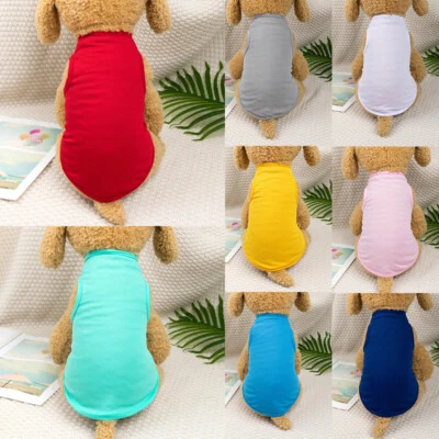 Dog Shirts Sweater T-shirt Floral Small Dog Clothes Puppy Pet Cat Skirt Dog Vest - Image 1 of 4