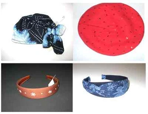 Baby Gap kids beach headband head hat beret red blue small medium 2 3 4 5 6 7 8 - Picture 1 of 4