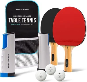 All-in-One Ping Pong Set - Retractable Ping Pong Net for Any Table (72") - Picture 1 of 6
