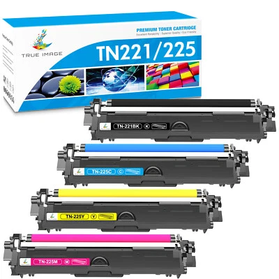 4 Pack Color TN221 TN225 Toner For Brother HL-3170CDW MFC-9130CW MFC-9340CDW - Image 1 of 4