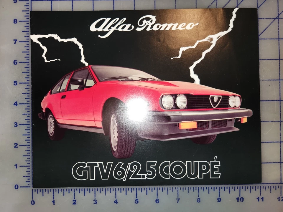 Alfa Romeo GTV6 1981 2,5 cupé folleto original Foto 1 de 1