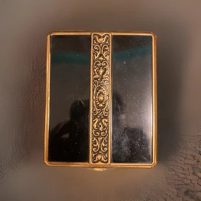Estuche para cigarrillos Art Deco años 20 S.O.Bigney esmalte estuche para tarjetas extremadamente raro Foto 1 de 4