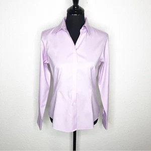 Brooks Brothers light purple tailored button down top size 10 Petite 10P - Picture 1 of 16