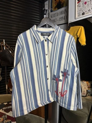 Flor a tira vintage años 90 abotonada talla XL Foto 1 de 4