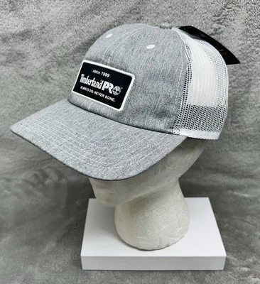 Boné Snapback Timberland PRO Trucker Hat Malha Cinza Novo com etiquetas | Vendedor dos EUA - Imagem 1 de 4