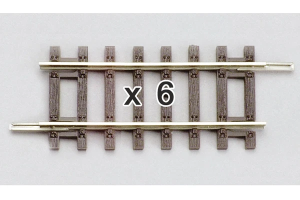 Piko 55203 HO Scale Straight Track 115mm Box of 6 - Image 1 of 1