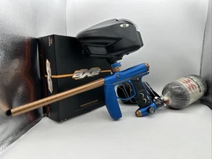 Empire Axe Paintball Marker  Blue Bronze 🔥clean Empire3 tank And Hopper - Picture 1 of 18