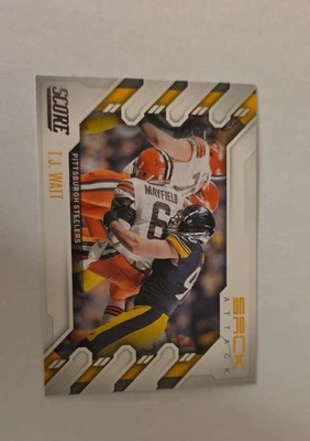 2022 Score - Sack Attack T.J. Watt #SA-TW - Image 1 of 2