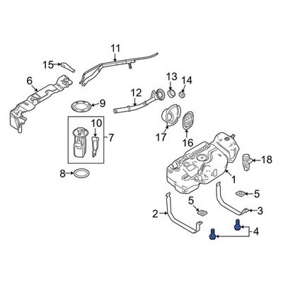 For Lincoln Navigator 2009-2017 Lincoln W506435S439 Fuel Tank Strap Bolt Foto 1 de 4