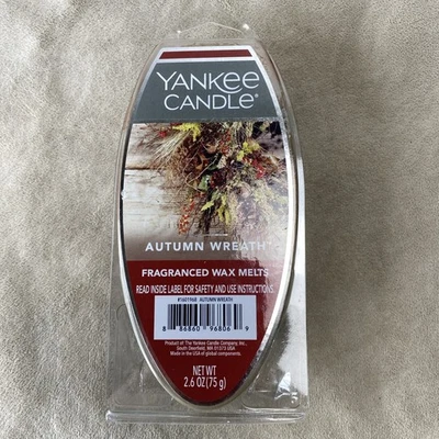 Yankee Candle Autumn Wreath Wax Melts 6 Melts New 2.6 oz Fragranced - Image 1 of 4