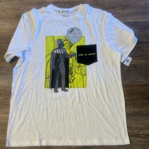 Neu Herren Disney Store Star Wars Darth Vader T-Shirt. Weiß. Größe L - Bild 1 von 5