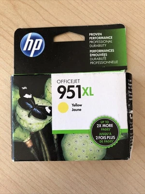 HP 951XL High Yield Yellow Original Ink Cartridge 1500 pages CN048AN SEE PICS - Image 1 of 4