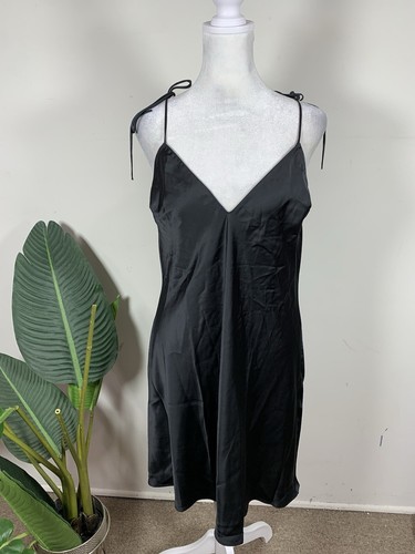 UNDERCOVER Victoria Secret DONNA Mini Abito Slip Tinta Unita Colore Nero Taglia L G