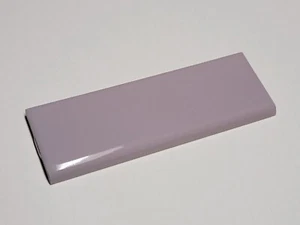 Vtg. '60s One TILECREST Ceramic Edge Tiles Lilac Lavender bullnose 6x2 NOS - Picture 1 of 2