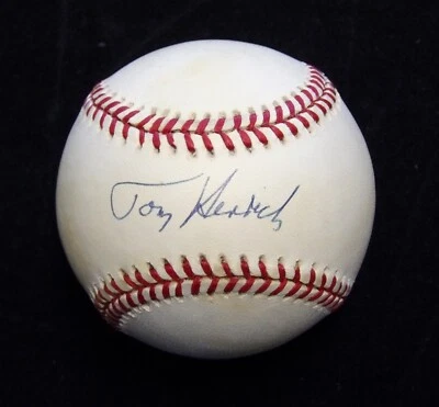 Tommy Henrich Signed Official American League Baseball JSA Authenticated - Image 1 of 4
