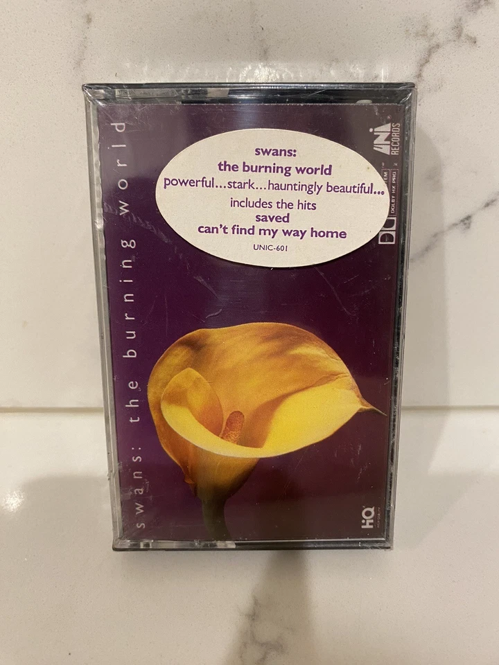SEALED 1989 Swans The Burning World Cassette Tape UNIC 601 Goth Cocteau Twins - Image 1 of 3