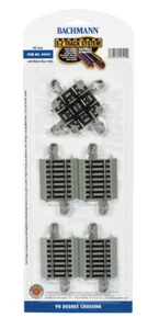 44541 Rail Croisement ballasté 90° et rails Bachmann HO 1/87 - Imagen 1 de 1