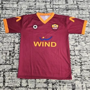 Vtg 90s AS Roma Soccer Jersey #10 Totti Italy Football Small Serie A Home Kit - Picture 1 of 10