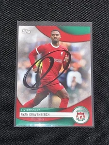 2023-24 Topps Liverpool FC Fan Set Ryan Gravenberch Hand Signed Autograph 🇳🇱 - Picture 1 of 4