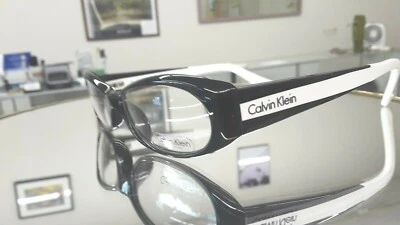 Original Calvin Klein 964 090 Gafas Blanco y Negro Talla 52 NUEVO Italia Foto 1 de 4