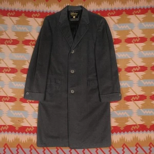 Ultissimo Vintage Men's Gray 100% Cashmere Bench Needle Hand Tailored Coat 44 - Picture 1 of 23
