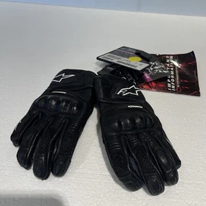 Alpinestars Stella BAIKA Black Leather  Short Women Motorcycle Glove Size - XS - Picture 1 of 11