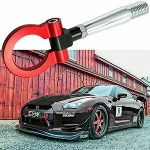 Gancho de remolque estilo JDM de aluminio para pista carreras estilo JDM para Nissan 370Z GT-R Juke Infiniti G37 - Imagen 1 de 12