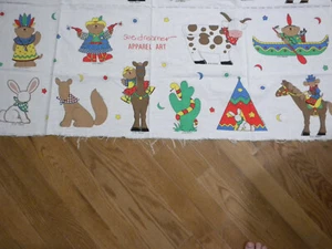 PANEL DE TELA APLIQUES DE TEMA OCCIDENTAL - Imagen 1 de 1