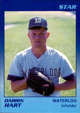 1989 Waterloo Diamonds Star #30 Darrin Hart Charlotte North Carolina NC Card