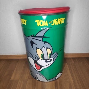 Tom & Jerry Sitztonne Vintage Hocker Papiereimer Mit Deckel Made In Italy - Bild 1 von 14