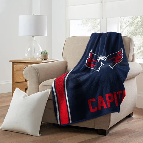 Northwest NHL Washington Capitals Sherpa Throw Blanket Cover
