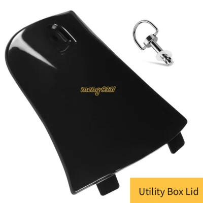Utility Box Lid Black w/ Stud Washer For Honda TRX650/680 Rincon 650 680 2003-23 - Image 1 of 4