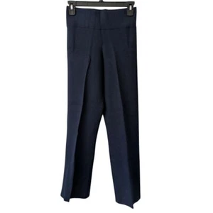 J. Crew Delaney Kickout Sweater Pants Womens Size L Blue NWT $148 BQ100 - Picture 1 of 6